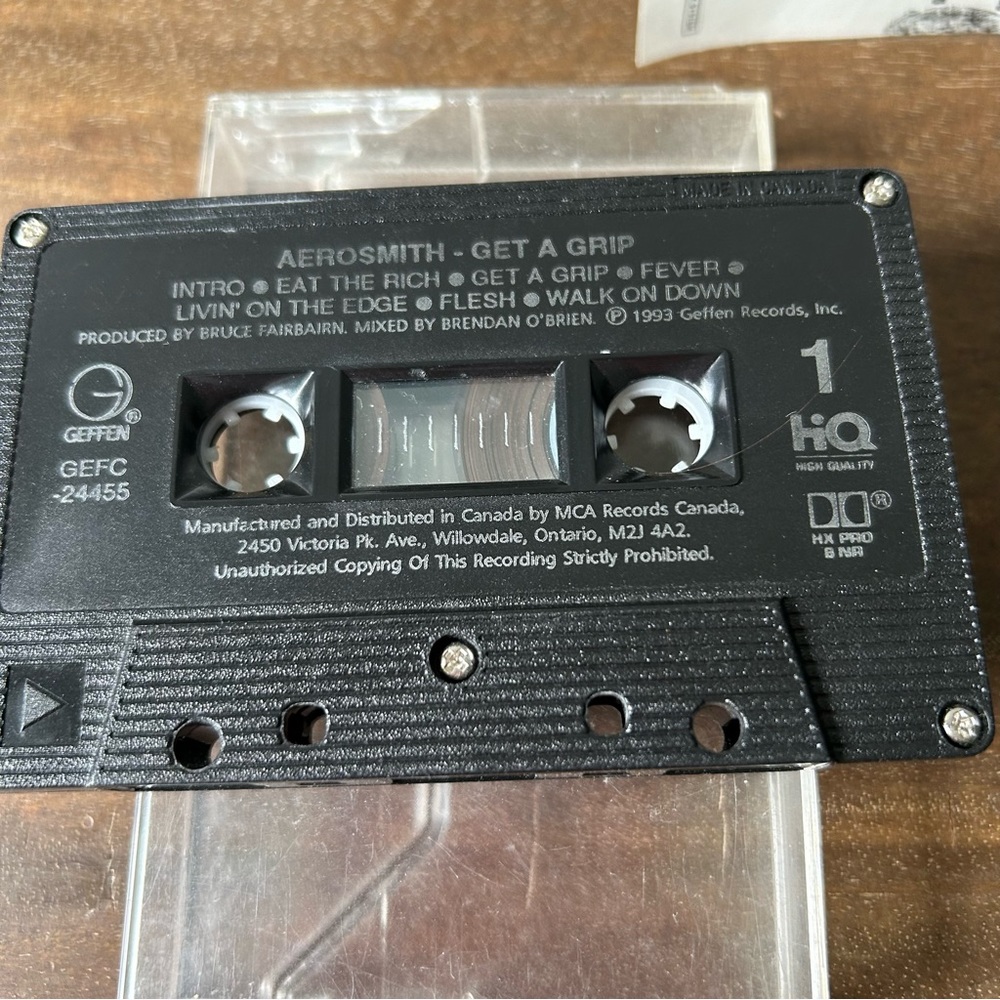 Aerosmith Cassette Tape Get A Grip - Picture 7 of 7